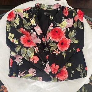 DG2 by Diane Gilman Floral Jacket NWOT